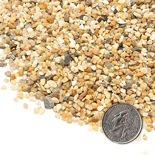 Coarse Sand Stone 1LB Decorative Rocks Sand Stone,Mix Coarse Sand for Plants,Soil Cover Bonsai,Succulent,Terrarium,Course,Garden,Cactus Sand, Aquarium, Fairy Garden, DIY. - size: 1 LB