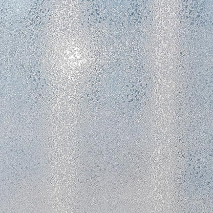 Frosted Static Cling Glass Window Film, Non Adhesive 3D Pressed Water Ripple Pattern Privacy Decorative Film with UV Protection for Home, Bathroom & Office Decoration, 157.48" x 17.72" - size: 157.48" x 17.72"