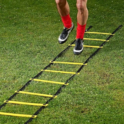 Speed Ladder – Agility Training Equipment | Footwork Workout Ladder with Storage Bag for Speed and Coordination Training in Soccer, Basketball, Tennis, Hockey, and Badminton