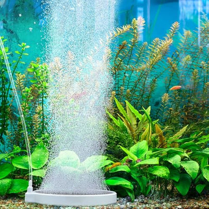 Nano Aquarium Air Stone, Fish Tank Bubbler Aerator (30-70Gal | 3.2Inch Nano Bubbles, Improved Dissolved Oxygen, Quiet Aeration,Water Oxygenation (Air Pump and Airline Tubing not Included) - size: 3.2 inch for 30 to 70 gallon tanks