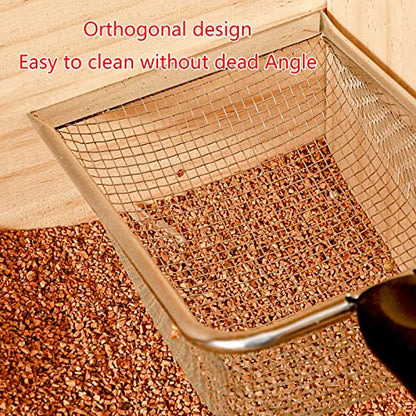 Sand Scooper Stainless Steel Fine Metal Sand Shovel Terrarium Litter Cleaner Corner Scoops