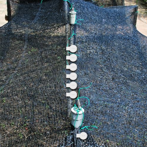 FAVOMOTO 80pcs Plastic Shade Cover Clips round Removable Sunshade Net Clamps for Outdoor Garden Greenhouse Mesh UV Resistant Windproof Accessories