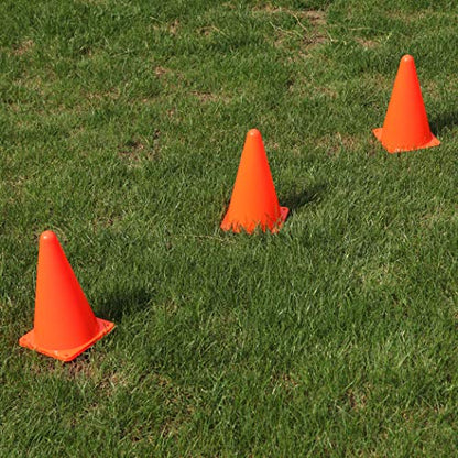CARTMAN Agility Training Cones, Plastic Soccer Field Markers Indoor Outdoor for Events - style: 9" 24pk
