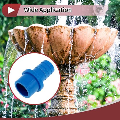 Plastic Hose Barb Fitting 1-1/4" x 1" Barb OD Straight Through Pipe Connector Blue 5 Pcs - color: Blue, size: 1-1/4"x 1" OD
