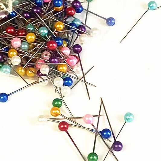 910PCS Sewing Pins, 0.8in Straight Pins with Plastic Pearl Head, Multicolor Corsage Stick Pins for DIY Sewing Craft Dressmaker Jewelry Decoration Fabric - color: Multicolor, size: 0.8in