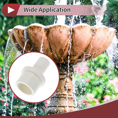 Plastic Hose Barb Fitting 1-1/4" x 25/32" Barb OD Straight Through Pipe Connector White 5 Pcs - color: White, size: 1-1/4" x 25/32" OD