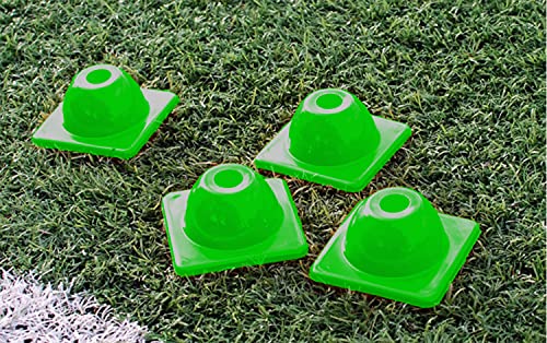 Versatyle Heavy Duty Agility Training Cones (2 in, 6 in, 9 in, 12 in, 28 in) for Sports, Kids Coaching, Multipurpose Field Marker Cones, Soccer, Basketball Drills, Bike, Motorcycle, Traffic Training - style: 2in, Green, 12 Pack