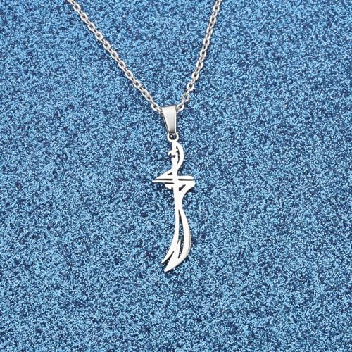 WUSUANED Zulfiqar Necklace Imam Ali Necklace Ya Ali Necklace Islamic Necklace Islamic Gift Zulfiqar Muslim Gift