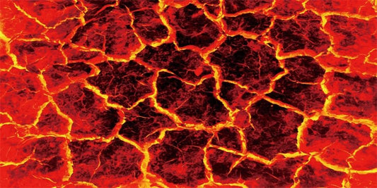 YongFoto Reptile Terrarium Background 72x24 inch Reptile Tank Background Heat Red Cracked Volcanic Eruption Lava Burning Ground Background Bearded Dragon Habitat Fish Tank Aquarium Background Backdrop - size: 72x24in/180x60cm