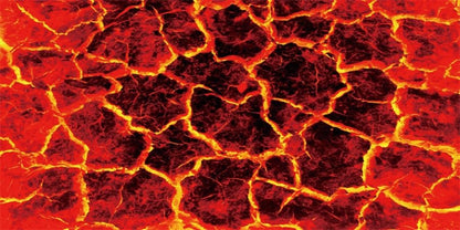 YongFoto Reptile Terrarium Background 30x12 inch Reptile Tank Background Heat Red Cracked Volcanic Eruption Lava Burning Ground Background Bearded Dragon Habitat Fish Tank Aquarium Background Backdrop - size: 30x12in/75x30cm