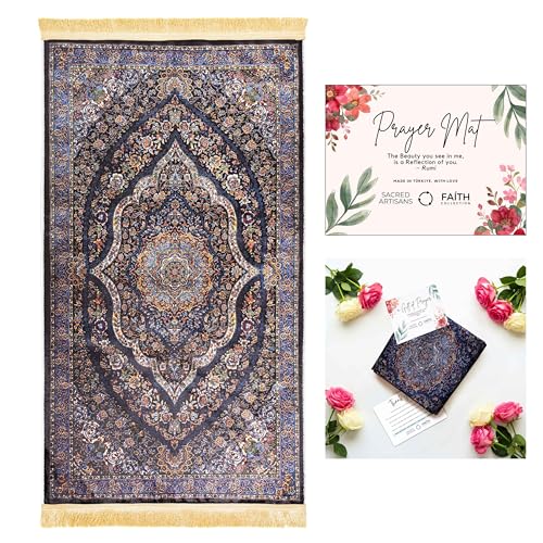 Sacred Artisans Prayer Rug with Super Soft Touch for Men and Women | Prayer Mat and Meditation Mat for Home Travel & Gift (Palace - Non Padded) - color: Palace - Non Padded