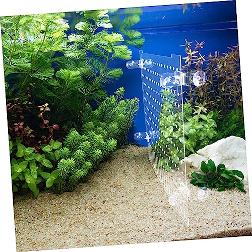 Mikikit 1Set Acrylic Fish Tank Divider Aquarium Isolation Board with Suction Cups for Easy Installation and Separation of Fish for Breeding and Preventing Fish