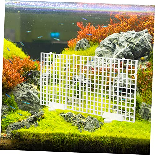 1set Aquarium Divider Panel Separator Bottom Grid for Fish Tank Isolation Half Mesh Cups Easy to Install Expandable Fish Divider