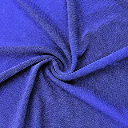 ZGMYC Women Shiny Rhinestones Muslim Hijab Elegant Long Turban Cap Head Wrap Scarf - color: Blue