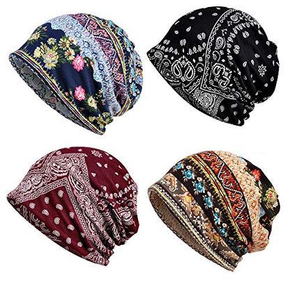 Cotton Slouchy Beanie Hip-Hop Soft Lightweight Running Beanie Adult Skull Hats Cap for Men Women - color: Opentop-a