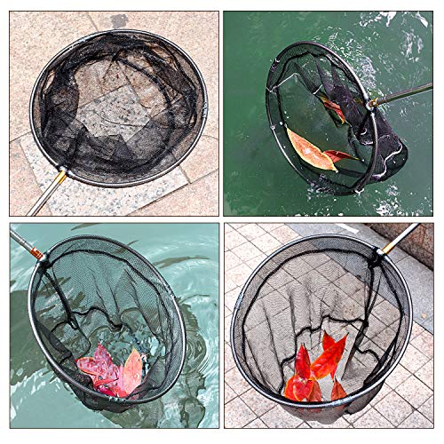 Pool Skimmer Net with Stainless Steel Telescopic Pole,58" Extendable Leaf Skimmer Pool Rake Pool Nets for Cleaning Above Ground Inground Swimming Pool, Pond,Spas,Hot Tub