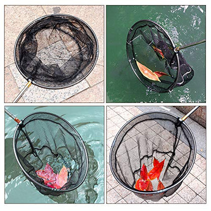 Pool Skimmer Net with Stainless Steel Telescopic Pole,58" Extendable Leaf Skimmer Pool Rake Pool Nets for Cleaning Above Ground Inground Swimming Pool, Pond,Spas,Hot Tub