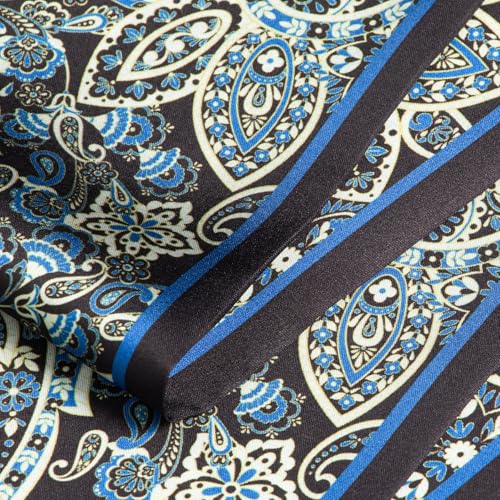 RIIQIICHY Hair Scarf for Women Like Silk Scarves Headband Neck Scarfs Twilly Purse Accessories - color: C023