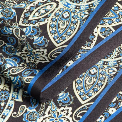 RIIQIICHY Hair Scarf for Women Like Silk Scarves Headband Neck Scarfs Twilly Purse Accessories - color: C023