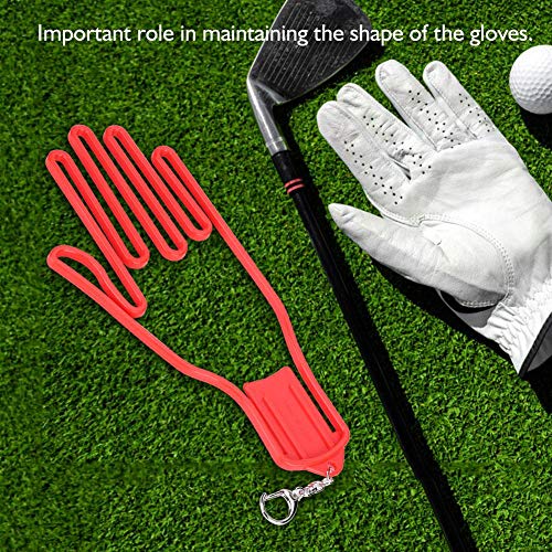 Tbest Gloves Holder, Gloves Stretcher, Plastic Gloves Keeper Stretcher Gloves Support Frame Rack Holder Glove Shaper for, Baseball, Racquetball, Tennis, and Football(Red) Glove Holder