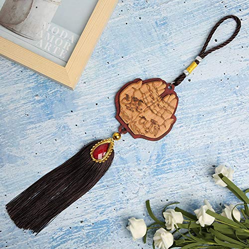 Islamic Car Ornaments, Exquisite Workmanship, Beautiful Decoration, Made of Imitation Wood, Great Muslim Gifts for Ramadan, Eid, Birthday, Hanging Pendants (140245) - size: 140245