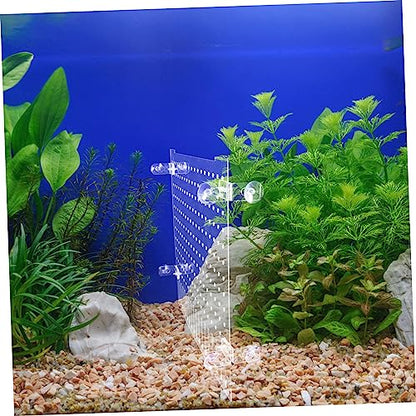 Mikikit 1Set Acrylic Fish Tank Divider Aquarium Isolation Board with Suction Cups for Easy Installation and Separation of Fish for Breeding and Preventing Fish