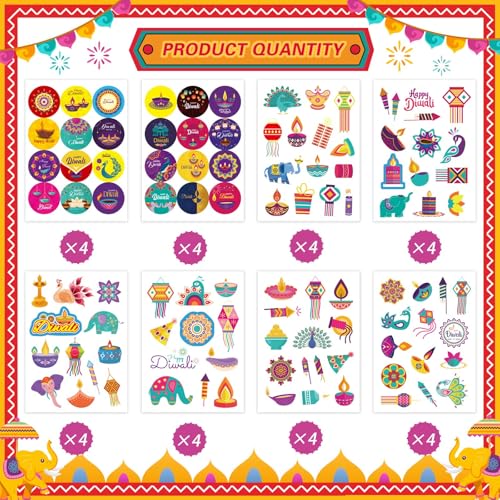 Happy Diwali Stickers, Deepavali Stickers Indian Festival of Lights - style: Diwali Stickers