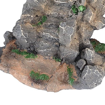 Aquarium Bridge Decoration Resin Arch Bridge Ornament for Fish Tank Landscaping Small Fish Hideout Decor