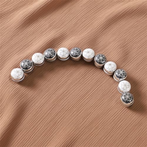 12 Pcs Hijab Magnets Round Veil Weights Muslim No-Snag Hijab Pins Multi-Use Buttons for Cardigan Scarves Cufflinks Decorate
