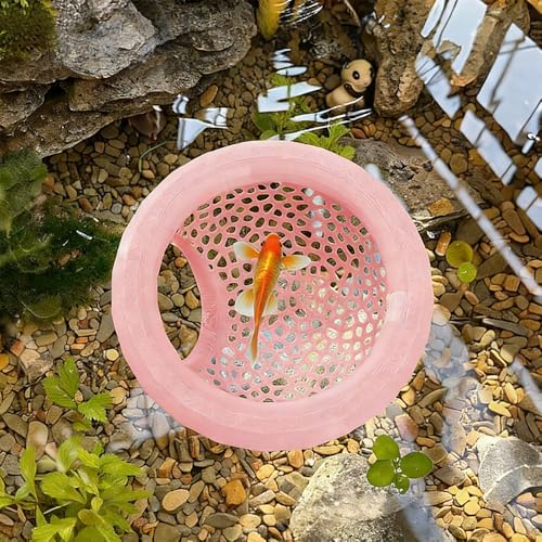 Floating Betta Hammock and Shrimp Feeder, Cave and Hammock, Small Fish Feeding Ring & Resting Spot, Fish Tank Accessories (Light Blue) - color: Light Blue