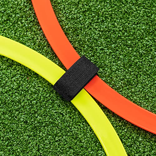 FORZA Agility Rings [12 Pack] | Speed & Agility Training Equipment for Athletes - Available in 10 Colors - color: Claret Red