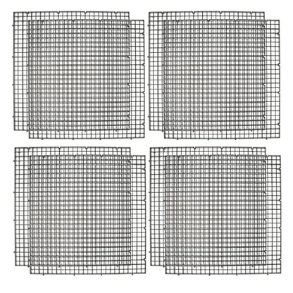 1 Set of Aquarium Grid Dividers Plastic Filter Boards Fish Tank Bottom Partition Nets Multi-Hole Design Easy Installation