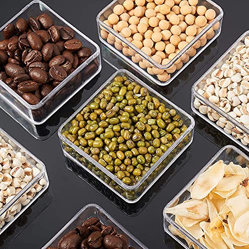 Acrylic Box Clear Display Box Plastic Square Cube Acrylic Storage Containers Candy Box for Wedding - size: 4 x 4 x 2.4 Inch