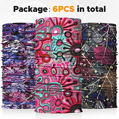JOEYOUNG Headwear, Bandana, Neck Gaiter Head Wrap Headband Balaclava Magic Scarf - color: A-boho 2
