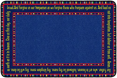 Flagship Carpets The Lord's Prayer Children's Area Rug for Children's Classroom or Kids Playroom, and Home Learning Carpet, 4' x 6', Rectangle - size: 4' x 6' (Rectangular)