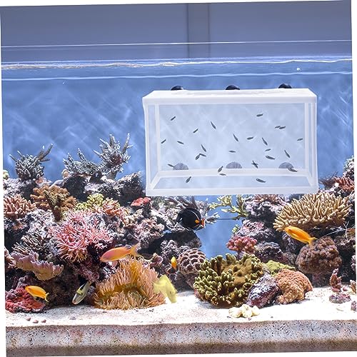 2pcs Big Size Fish Net Decor for Fish Tank Aquarium Breeder Box with Suction Cup
