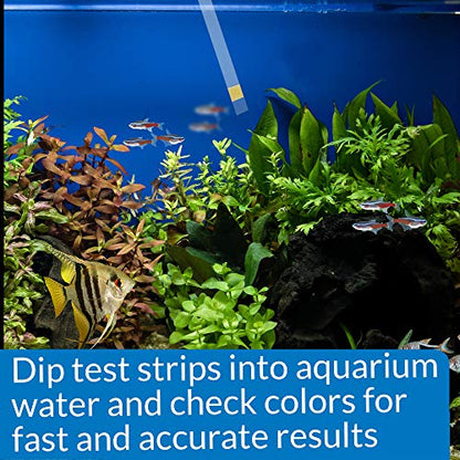 API AMMONIA TEST STRIPS Freshwater and Saltwater Aquarium Water Test Strips 25-Test Box - style: Aquarium Water Testing