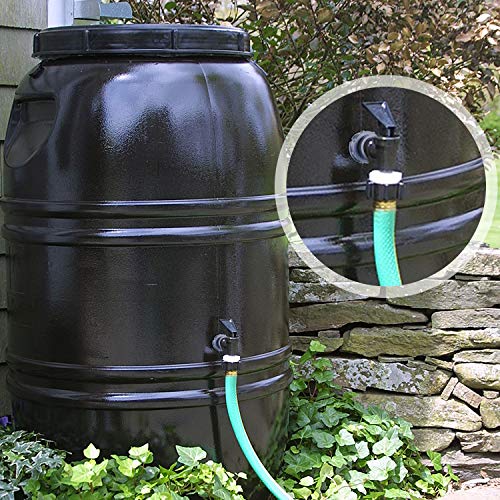 Outus 2 Inch PVC Bulkhead Fitting for Rain Barrel and Water Tank | Threaded Locknut and Washer Included, Fits Pond Aquarium Cistern, Leak-Proof Seal