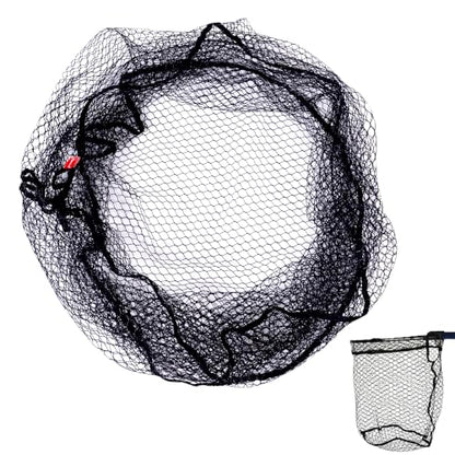 Rubber Coated Replacement Fishing Net Hook Resist Large Deep Fish Net Mesh | Replacement Landing Net Mesh,Rubber Coated Net Bag for Big Catfish Trount Salmon Pike Musky,Fits Freshwater Saltwater - color: 3/4" Mesh, size: M:Fits Hoop 23"x26"(Teardrop)|Net