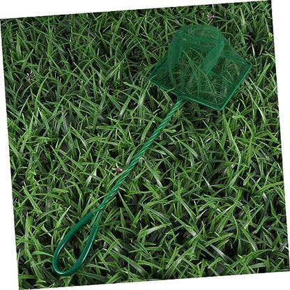 COLLBATH 4pcs Aquarium Fishing Net Fine Mesh Design for Fish Catching Material Aquarium Accessories Green Color