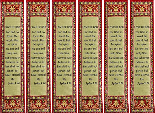 Logos Trading Post Love of God John 3:16, Christian Bookmark, 6 Pcs - color: For God So Loved, size: 6 Pack