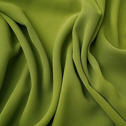 YOUR SMILE for Women Lightweight Breathable Solid Color Soft Chiffon Long Fashion Scarves Sun-proof Shawls Wrap - color: Grass Green