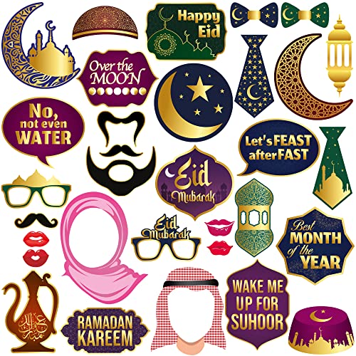 KatchOn Ramadan & Eid Photo Booth Props, Pack of 32