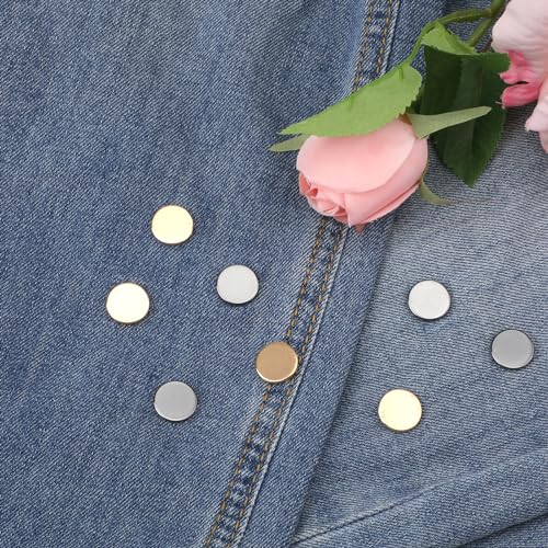 8pcs Hijab Magnetic Pins, Multi-Purpose Magnetic Scarf Clip no Snag Hijab Magnets Scarf Magnetic Clasp Strong Magnetic Hijab Pins Pinless Brooch for Women Clothes (Gold, Black) - color: Gold, Black
