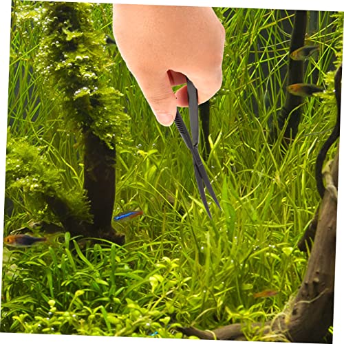 balacoo 3pcs Aquarium Scissor Professional Plant Trimmer for Aquascaping for Maintaining Substrate and Decorations for Water Plants and Tight Spaces