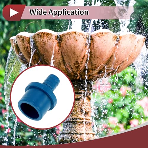 Plastic Hose Barb Fitting 1-1/4" x 5/8" Barb OD Straight Through Pipe Connector Blue 5 Pcs - color: Blue, size: 1-1/4" x 5/8" OD