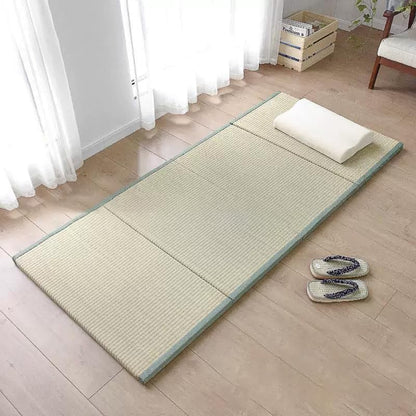 Japanese Tatami Mat, Tatami, Rug, Foldable Mattress, Roll up Rug, Japanese Floor Mattress, Floor Sleeping Japanese Futon Mattress, Meditation Yoga, Zen - size: Green 75×200×3.5cm