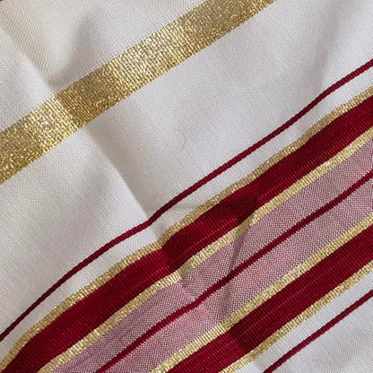 NEW-Red tallit lady prayer shawl Christian woman jewish cloth scarf - color: New-red