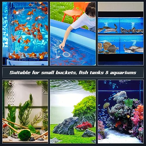 Nano Aquarium Air Stones, Fish Tank Oxygen Aerator (80-130Gal) | 5Inch, Comes with Air Tube, Control Valve and Check Valve, Quiet Operation, Nano Bubbles, Improve Dissolved Oxygen - size: 5 inch for 80 to 130 gallon tanks