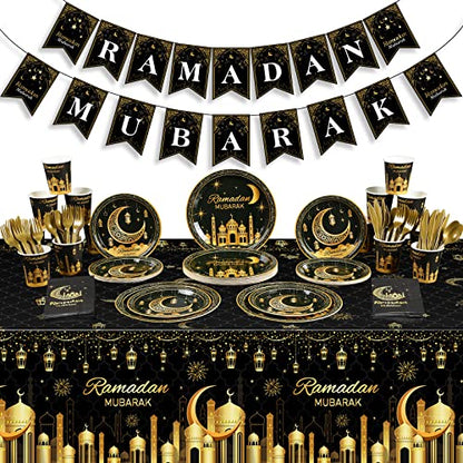 6 Pack Ramadan Plastic Tablecloth Decorations & Ramadan Party Supplies Decorations